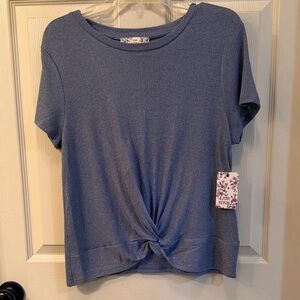 Blue Knotted Women Top by Pink Republic